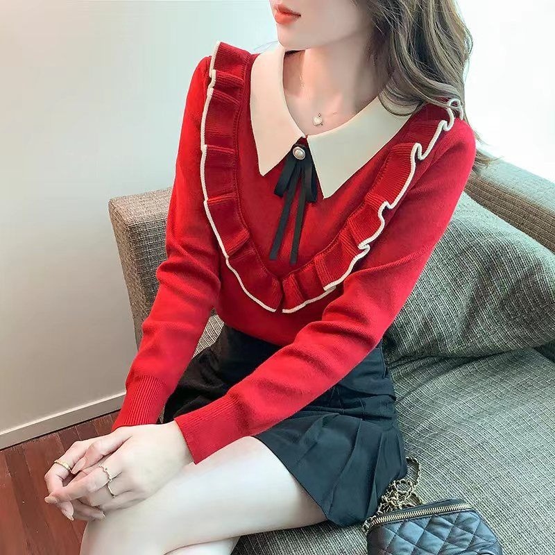 Women'S Fashion Trends Fall 2025 - Red Women's Knit Sweater Wear To