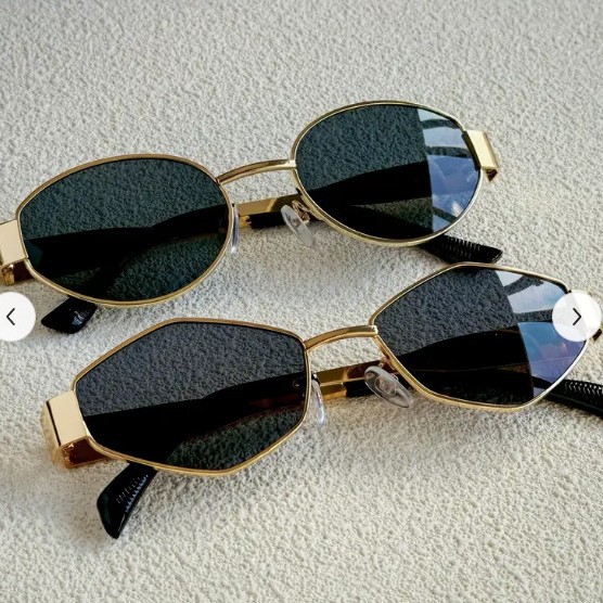 Women'S Fashion Eyeglass Frames - Trendy Round Frame Metal Sunglasses for