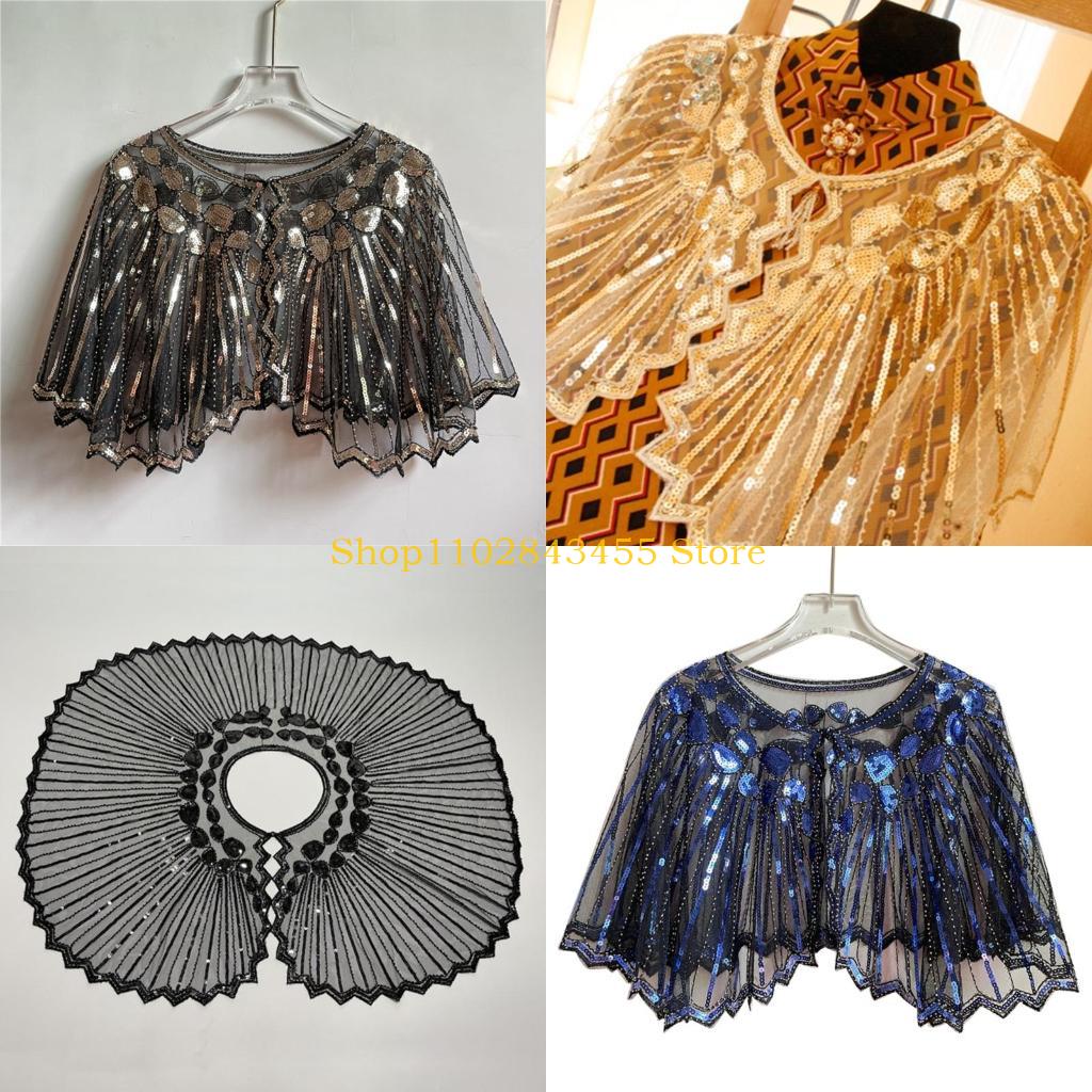 Women'S Fashion Roaring 20S - 49MC 1920s Flapper Beaded Shawl Gatsby