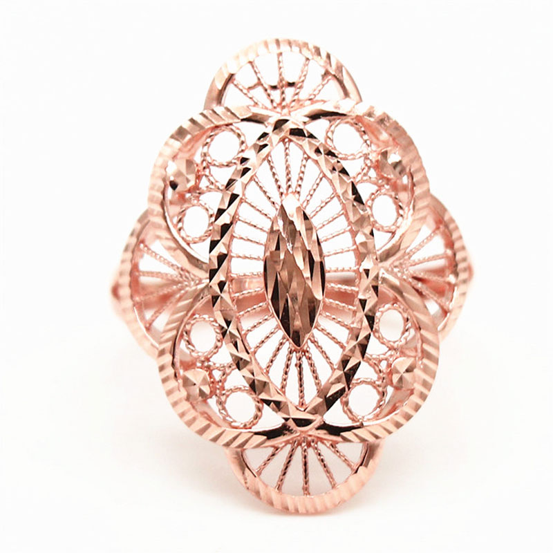 Women'S Fashion Rings Gold - Elegant Luxury 585 Gold Ring for