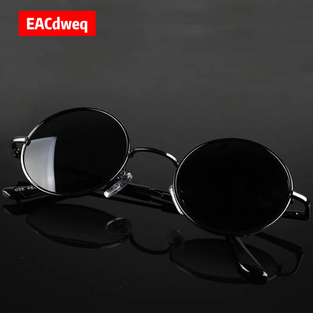 Women'S Fashion Eyeglass Frames - Retro Vintage Round Sunglasses Men Brand