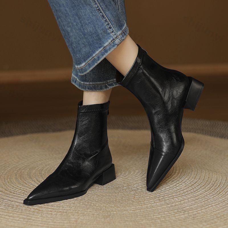 Women Pointed Short Boots 2025 - огляд і ціна Women'S Fashion Korea
