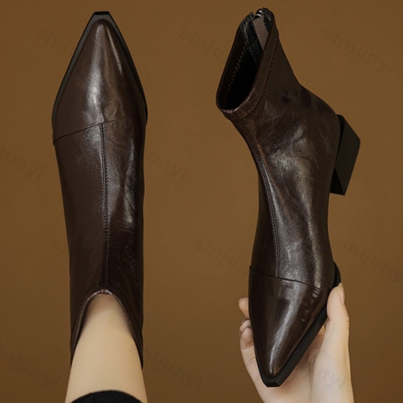 Women Pointed Short Boots 2025 - огляд і ціна Women'S Fashion Korea