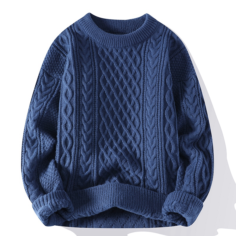 Autumn Winter Men Sweater Vint - огляд і ціна Ribbed Knit Sweater