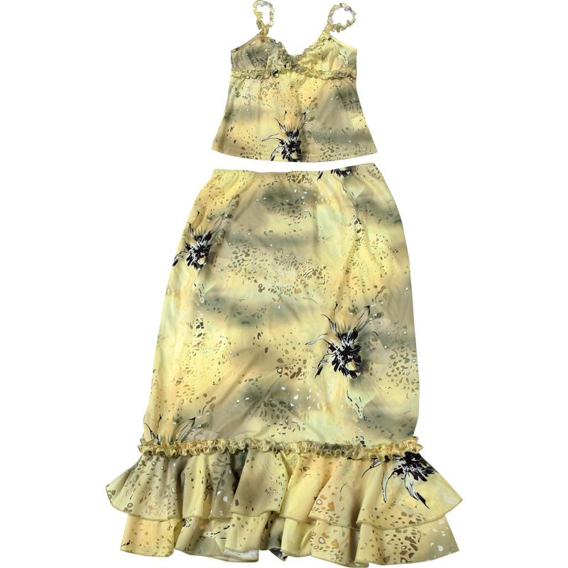 Women's Dress 2 Piece Floral P - огляд і ціна Asymmetric Top Women