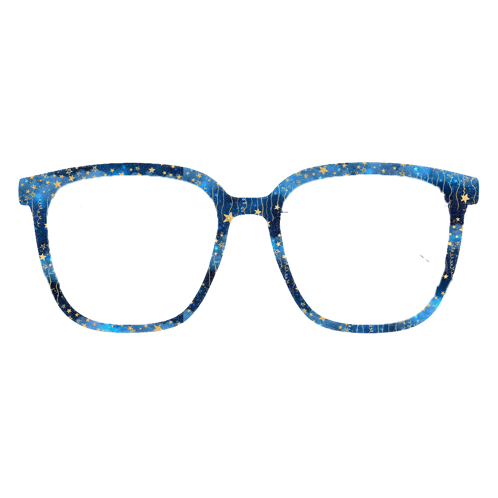 Starry Sky Star Print Square E - огляд і ціна Women'S Fashion Eyeglass Frames