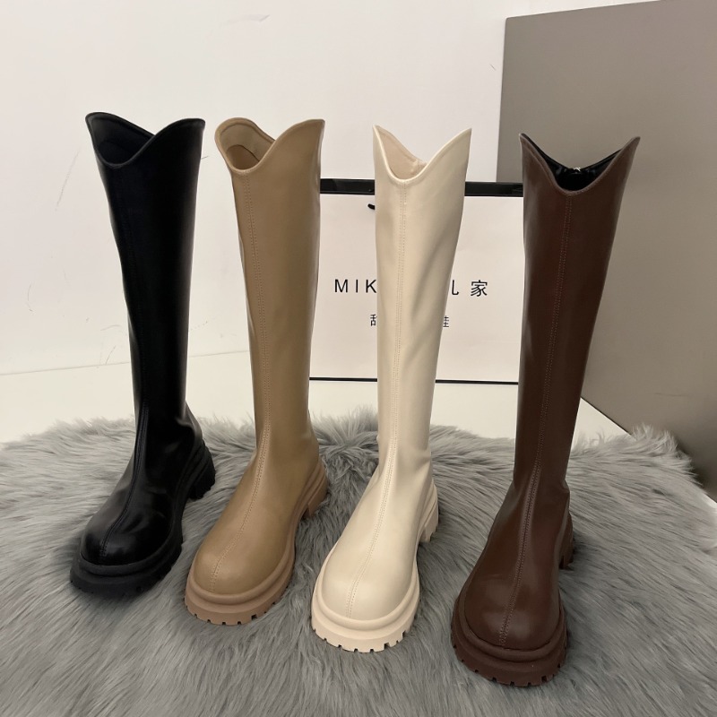 Retro Bare Colored Boots Women - огляд і ціна Women'S Fashion Leather Boots
