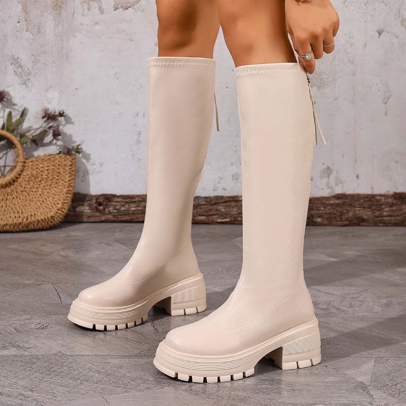 Fashion Platform Knee High Boo - огляд і ціна Women'S Fashion Leather Boots