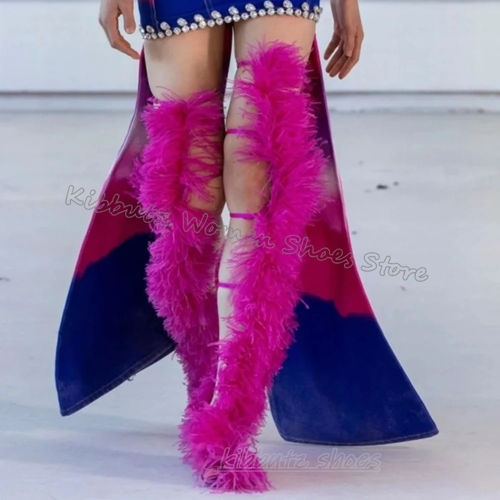 Furry Belt Buckle Sandal Fashi - огляд і ціна Women Fashion Show