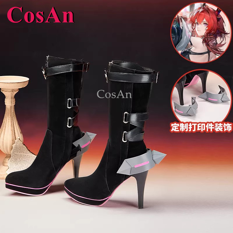 CosAn Game Arknights: Endfield - огляд і ціна Women'S Fashion Leather Boots