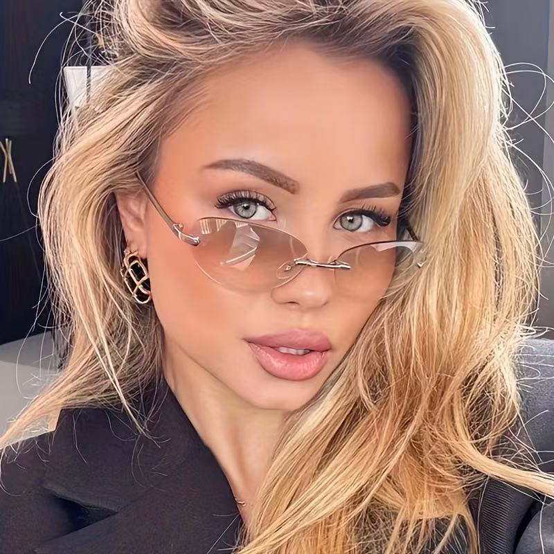 Rimless Oval Sunglasses Women  - огляд і ціна Women'S Fashion Eyeglass Frames