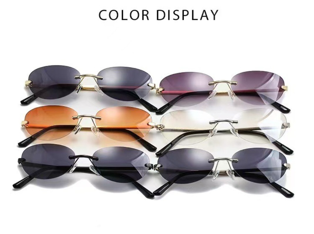 Rimless Oval Sunglasses Women  - огляд і ціна Women'S Fashion Eyeglass Frames