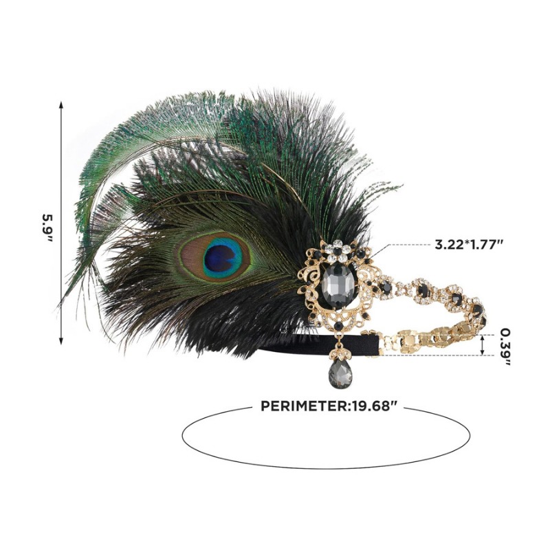 1920s Flapper Peacock Feather  - огляд і ціна Women'S Fashion Roaring 20S