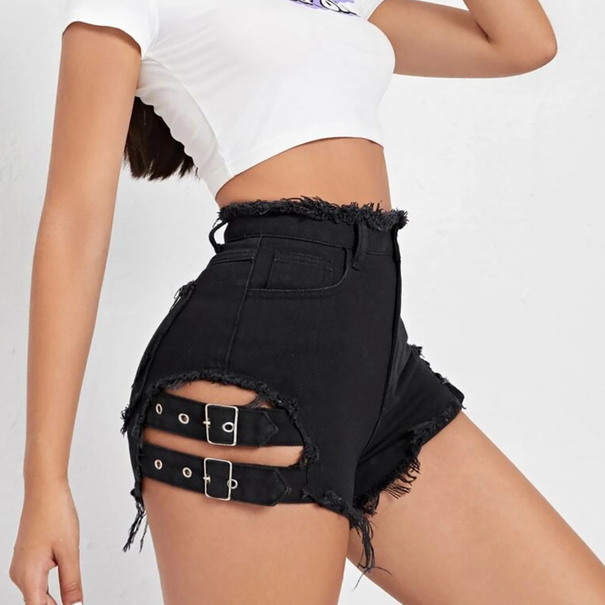 Women High Waist Denim Shorts  - огляд і ціна Women'S Fashion Trousers