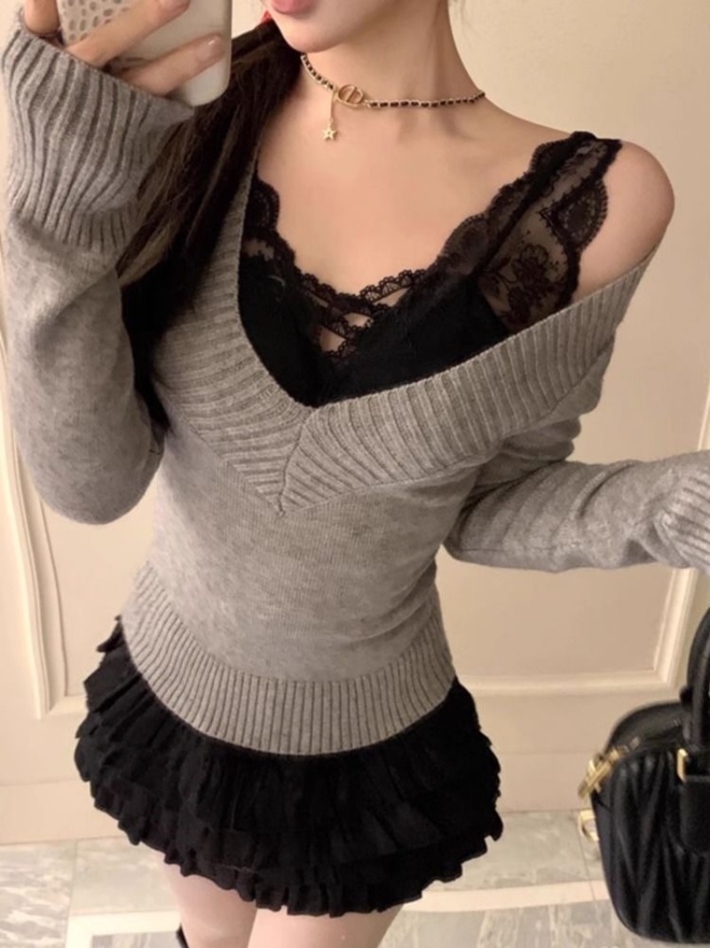 Women's Sweater Gyaru V-Neck K - огляд і ціна Women'S Fashion Trends Fall 2025