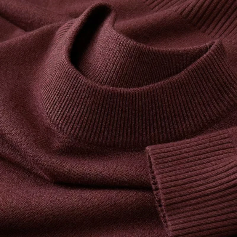 Autumn New Men's Casual Mock T - огляд і ціна Ribbed Knit Sweater