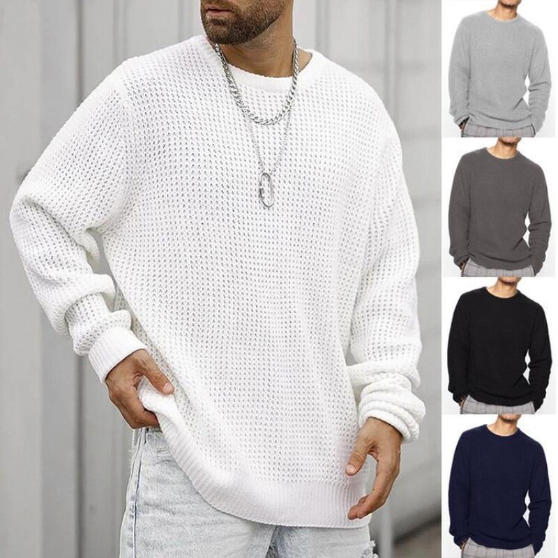 2026 Men Knitted Sweater Sprin - огляд і ціна Ribbed Knit Sweater