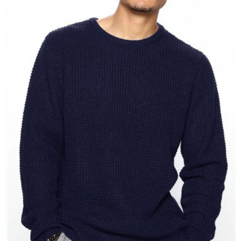 2026 Men Knitted Sweater Sprin - огляд і ціна Ribbed Knit Sweater