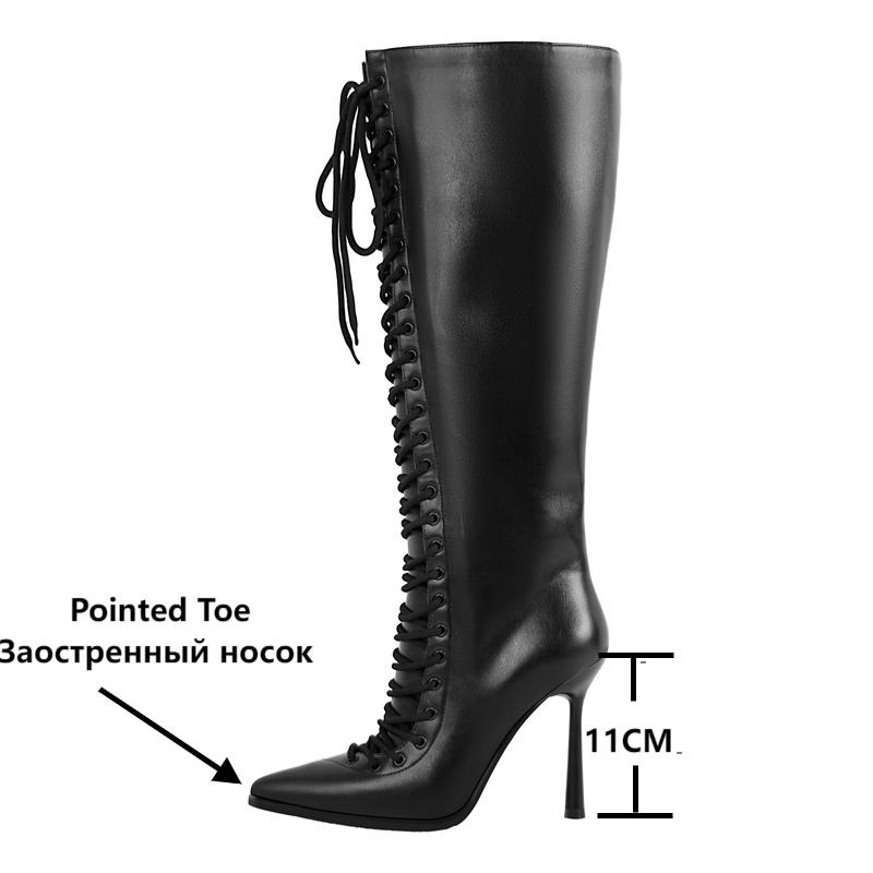 Onlymaker Pointed Toe Lace Up  - огляд і ціна Women'S Fashion Leather Boots