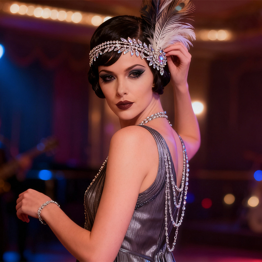 1920s Great Gatsby Feather Hea - огляд і ціна Women'S Fashion Roaring 20S